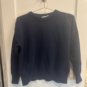 Julia Amory Navy  Blue Crewneck Sweater SET